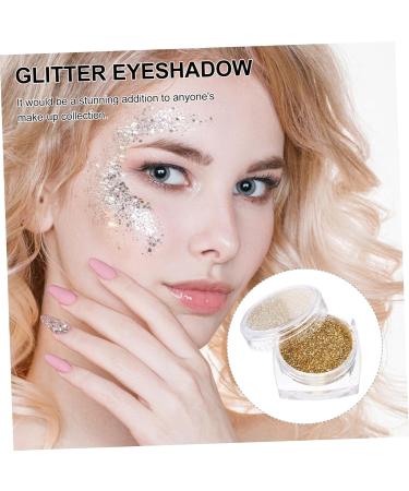 DOITOOL Loose Pigment Eyeshadow 2pcs Eye Shadow Glitter Eyeshadow Glitter Powder Highlighter Loose Loose Eyeshadow Glitter 1 count (Pack of 1) Golden - Buy Online on GoSupps.com
