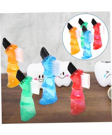 Collbath 4-Piece Prosthesis Toothbrush Set - Portable Double-Head Mini Brush for Effective Home Cleaning | Multifunctional & Practical Household Solution - Buy Online on GoSupps.com
