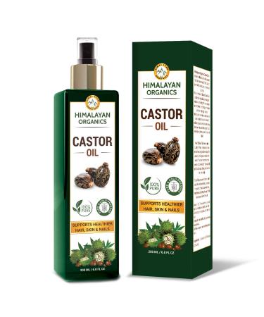 Himalayan Organics Cold Press - 100% Pure - Castor Oil for Stronger Hair  Skin & Nails - 200 ml