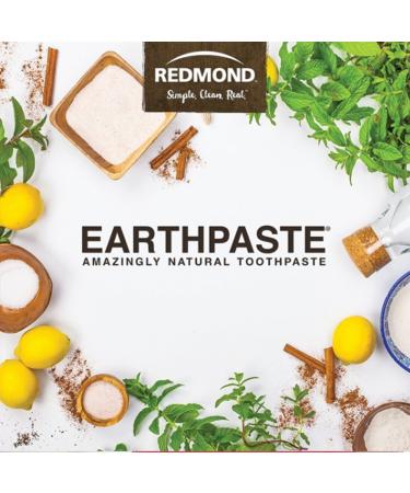 Redmond Earthpaste Lemon Twist - Natural Non-Fluoride Toothpaste 4oz Tube - Buy Online on GoSupps.com