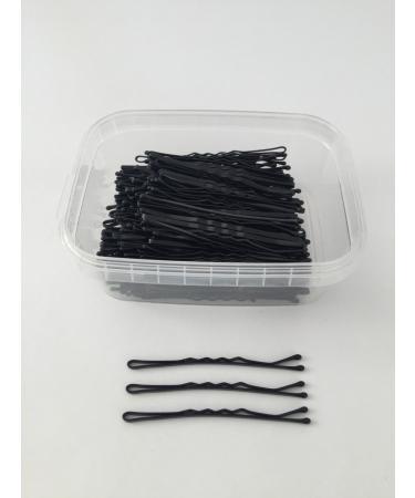 Mitwey classic hair clips wavy with dripping ends black - 7 cm - 250g