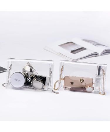 Vorspack Clear Crossbody Bag with Gold Chain Strap - Perfect Gift for Women for Sports, Concerts, Prom and Parties - Buy Online on GoSupps.com