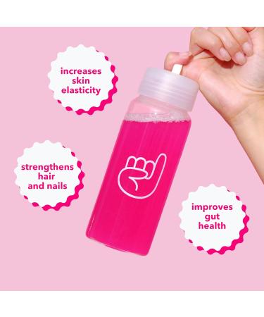 Pinky Collagen Peptides with Hyaluronic Acid & Vitamin C - Dragon Fruit Flavor (1lb/474g), Supports Skin, Hair, and Gut Health, 13g Hydrolyzed Collagen, Zero Sugar, High in Protein, Naturally Flavored - Buy Online on GoSupps.com