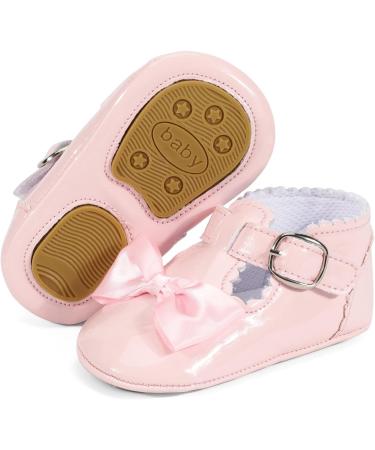 LACOFIA Baby Girls Anti-Slip Mary Jane Shoes 12-18 Months - Pink - Buy Online on GoSupps.com