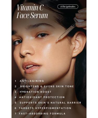 TheAgelessBox Ayurvedic Vitamin C Face Serum Anti-Aging Brightening & Hydrating Face Serum with Kakadu Plum Niacinamide & Hyaluronic Acid for Glowing Radiant Skin Vegan & Cruelty-Free 30ml - Buy Online on GoSupps.com