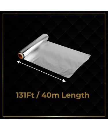 LuxLiv 45cm Extra Wide 40m Premium Heavy Duty 20 Micron Thick Kitchen Foil Catering Aluminium Tin Foil Roll - Buy Online on GoSupps.com