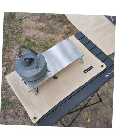 SEWOART 1pc BBQ Fire Mat Outdoor BBQ Outdoor+mat Barbecue Supplies Outdoor Stove Mat Protection Accessories 80x80cm Light Yellow - Buy Online on GoSupps.com