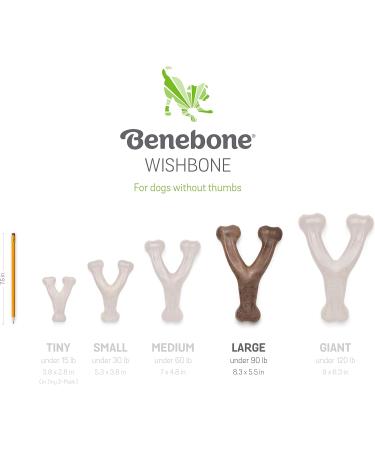 Benebone Wishbone Dog Chew Toy for Aggressive Chewers - Real Chicken Flavor | Large Size - International Shipping Available - Buy Online on GoSupps.com
