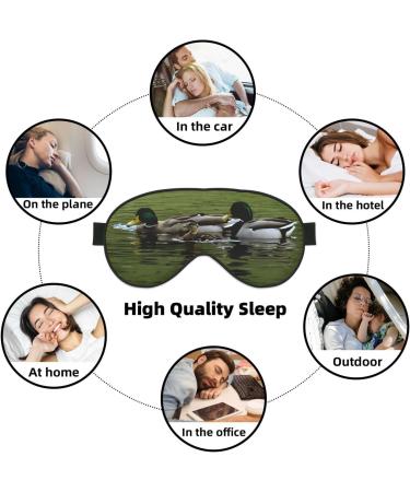 Shop Loon Nature Bird Reusable Sleep Mask Eye for Men & Women - Soft Blackout Eye Covers for Travel & Better Sleep - Perfect Gift - Buy Online on GoSupps.com