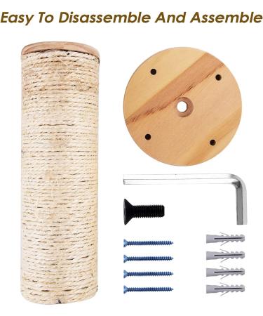XIDAJIE Cat Wall Shelf - Wall-Mounted Furniture with Sisal Rope Scratching Steps for Climbing and Playing - Buy Online on GoSupps.com