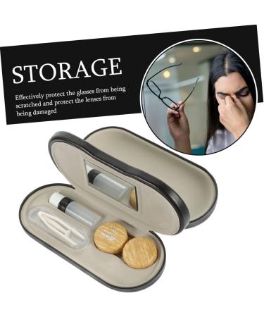 Lalafina Dual-Purpose Glasses Case - Travel Size Multifunctional Holder for Glasses & Contact Lenses | Double-Sided Design | Ideal for On-the-Go Use - Buy Online on GoSupps.com