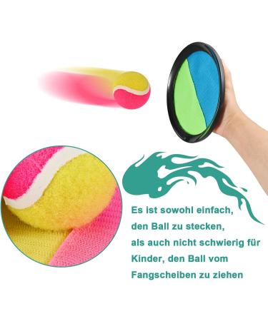 Tigvio Velcro Wurf Game for Kids 3-7 | Outdoor Beach Toys with Fishing Slices & Balls | Fun Throwing Game for Children & Adults - Buy Online on GoSupps.com