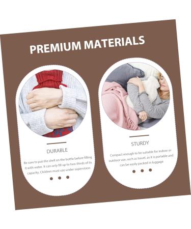 Healeved Mini Heat Bottle Set - 5 PVC Fittings & Accessories | Comfortable Rubber Hot Water Bottles for Winter | International Shipping - Buy Online on GoSupps.com