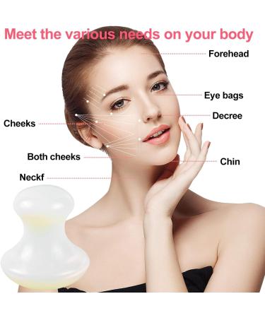 2-Piece Gua Sha Mushroom Massage Stones Set - Relaxing Face & Neck Spa Treatment - Buy Online on GoSupps.com