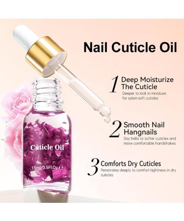 Nail & Cuticle Oil | 15ml Fortifying Oil for Damaged and Broken Nails Nourishing Treatment Home Gentle Repair Damaged Cuticles - Buy Online on GoSupps.com