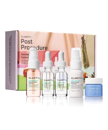 ClarityRx Post Procedure Skincare Kit | Soothe Calm & Nourish Sensitive Skin | Plant-Based Paraben Free Natural New Kit