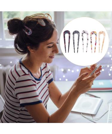 Lurrose 5pcs Chic U Shape Hair Clips - Elegant Retro Hairpins for Ladies | International Shipping - Buy Online on GoSupps.com