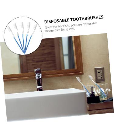 Buy Minkissy 60 Pack Disposable Travel Toothbrush - Soft Portable Camping Toothbrushes for Toddlers & Adults - Ideal Manual Toilet Items for Easy Oral Care - Buy Online on GoSupps.com