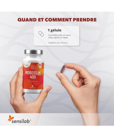 Morosil 400 mg with antioxidant vitamin C and black pepper for better absorption highly dosed - vegan 60 capsules Moroslim Sensilab - Buy Online on GoSupps.com