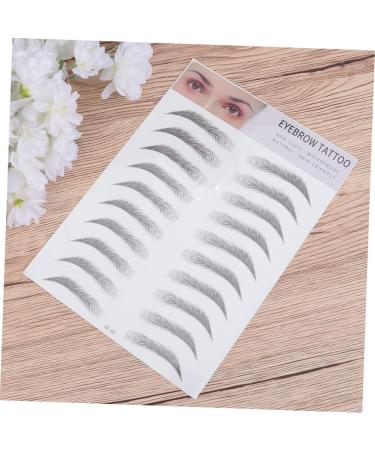 FRCOLOR Stick-on Eyebrow 2pcs 3d Eyebrow Stickers Waterproof Suit Make up Kit Beauty Kit False Eyebrows The Lazy Miss Simple - Buy Online on GoSupps.com