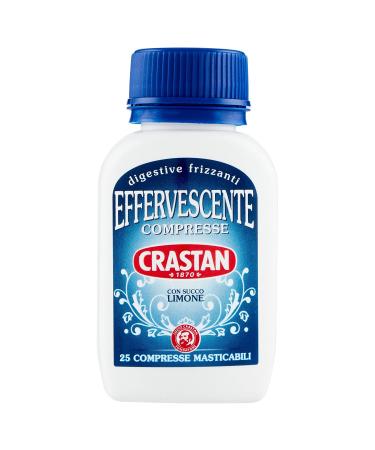 Crastan:Effervescente Effervescent Antacid Granules with Lemon Juice 25 Chewable Tablets 0.88 Ounces (25g)