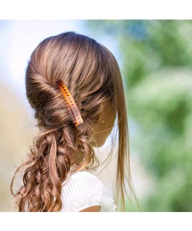 12pcs Plastic French Hair Combs Slides - Strong Hold Twist Clips Hair Accessories for Girls and Women (Colors and Styles Vary) - Buy Online on GoSupps.com