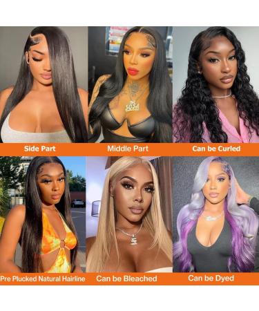 22 Inch HD Lace Front Wig for Black Women | Brazilian Virgin Hair | Pre Plucked with Baby Hair | Natural Color | 180 Density Glueless Lace Wig - Buy Online on GoSupps.com
