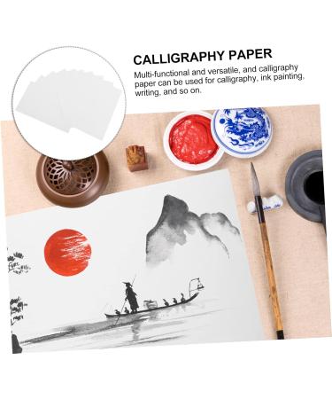 NUOBESTY 10 Sheets Raw Rice Cardboard Rice Paper Plants Convenient Thick Paper Drawing Paper Thicken White 0.1X30X50CM - Buy Online on GoSupps.com