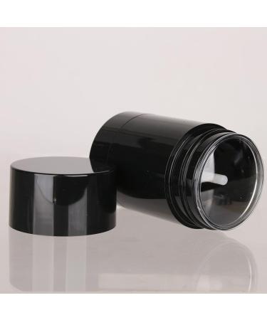 COSIDEA 4pcs Black Round empty 50g / 1.67OZ deodorant containers Bottom Filling large twist up tubes for hair wax chapstick bottle 50g/1.67oz Black - Buy Online on GoSupps.com