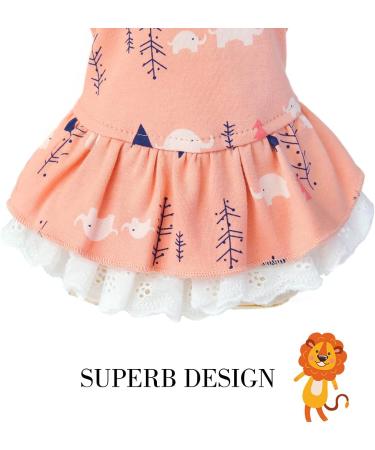 Barrageon Dogs Kneid Sweet Princess Rock Clothing for Small & Medium Pets Red Bow Knot Summer Clothes for Cats & Puppies (Back Length: 30 cm) - Buy Online on GoSupps.com