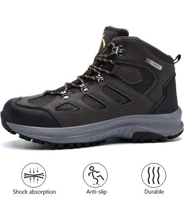 UPSOLO Men's Brown Hiking Boots - Size 8 - Buy Online on GoSupps.com