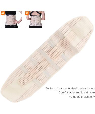 HERCHR Adjustable Compression Back Bandage | Breathable Elastic Waist Support Belt for Men & Women | Sports Protection & Decompression Support - Buy Online on GoSupps.com