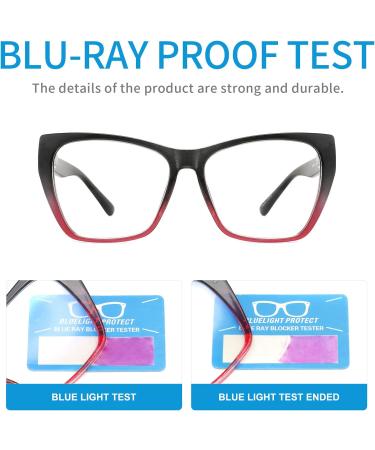 4 Pack Blue Light Blocking Reading Glasses for Men & Women - Butterfly Frame Anti-Glare +4.0 Strength with Spring Hinges - Buy Online on GoSupps.com