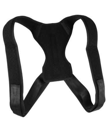 GLEAVI Adjustable Stand Posture Posture Brace Support Brace Strap Brace for Posture Hunchback Belt Men and Women Fabric (polyester) Breathable Holder 25x27cm Black