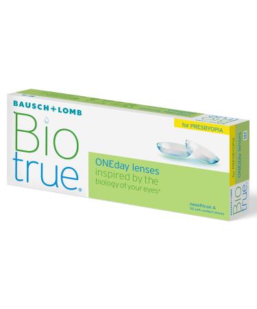 Bausch + Lomb Biotrue Oneday for Presbyopia daily lenses progress contact lenses soft 30 pieces -05.50 DPT DIA 14.2 mm BC 8.60 Add High -5.5 Unknown 8.6 millimeters 14.2 millimeter high unknown 0 30