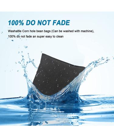 Cornhole Bags Set of 8 - All-Weather Resistant Premium Bean Bags for Tossing Game - Includes Tote Bag - Regulation Size Professional Corn Hole Bags in Black/Grey - Buy Online on GoSupps.com