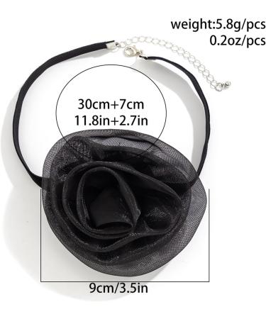 Oralgo 3D Rose Necklace - Versatile Fabric Collarbone Chain & Fashionable Flower Accessory - Buy Online on GoSupps.com