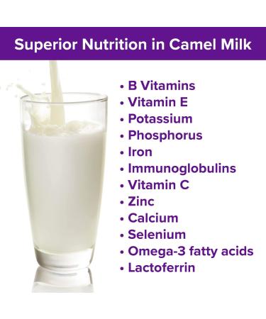 Camelicious 480g Box US Edition Camel Milk Powder - 24 x 20g Packets, Non-GMO, Gluten Free, Low Lactose, Flash Pasteurized, Longer Shelf Life - Buy Online on GoSupps.com