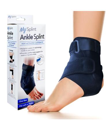 Custom Fit Ankle Splint Moldable Thermoplastic Ankle Brace for Strains Sprains Ankle Injury and More One Size