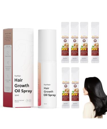 Shantou Yingji Hair Growth 1 Piece and 6 Pieces Ginger Hair Mask Hair Thickening Spray AntiHair Loss Stronger and Thickening Spray New Growth Stimulating Liquid