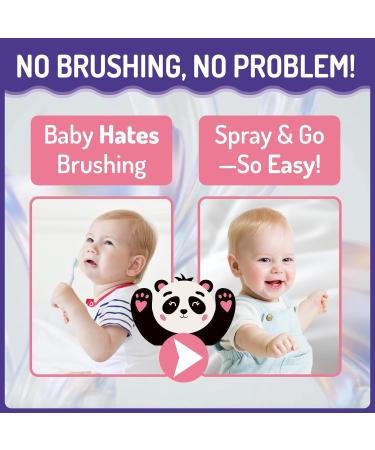 AOAO Kids Oral Cleaning Spray Probiotic Toothpaste Helper for Babies and Toddlers Fluoride Free with Xylitol Strawberry Flavor 1.35 FL OZ Ages 6M+ (Grape_2P) - Buy Online on GoSupps.com