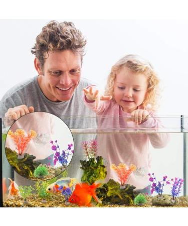 Buy Huayue 15-Piece Plastic Aquarium Plants | Colorful & Versatile Aquarium Decorations for Aquatic Bliss - Buy Online on GoSupps.com