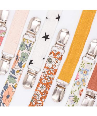 Baby Pacifier Clip Chain - Cotton Linen Holder for Infants | Safe & Stylish Nipple Clips - Buy Online on GoSupps.com