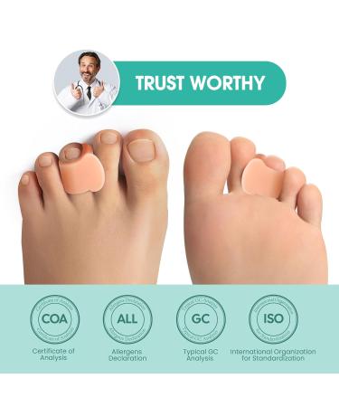 Buy Welnove Toe Separator for Overlapping Toes | Bunion Spacers & Hammer Toe Corrector - 6 Pack - Relieve Pressure & Realign Crooked Toes - Buy Online on GoSupps.com
