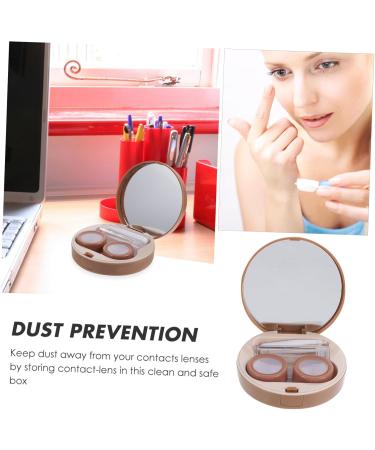 Buy Healvian Portable Contact Lens Case with Mirror & Tweezers | Cute Travel Tool Set for Eye Care - Best for Outdoors & Everyday Use - Buy Online on GoSupps.com