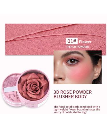 Flower Beauty Blush | 3D Petal Effect Blush | 3.5g Natural Highlighting Powder for Daytime Makeup Travel Wedding Photography Summer - Buy Online on GoSupps.com