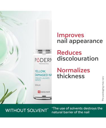 PODERM Yellow & Damaged Nails Treatment | Nail Repair Formula | 100% Natural Ingredients | Swiss Made - Buy Online on GoSupps.com