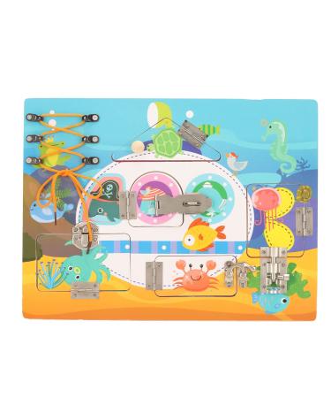 Elderly Fidget Board Fidget Blanket for Elderly Dementia Alzheimers Products Wooden Sensory Board for Alzheimer Anxiety Relief Improves Mental Stimulation
