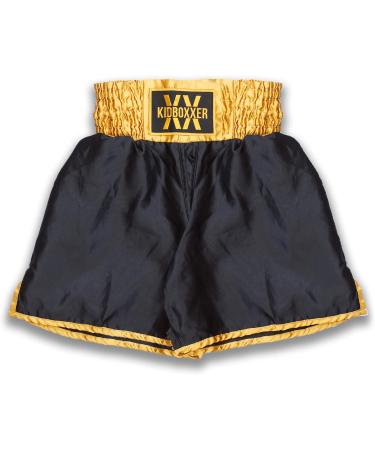 Kidboxxer Baby & Kids Box Set | Satin Short & Bathrobe in Black/Gold | Ages 12 Months - 14 Years | Perfect for 6-8 Years - Buy Online on GoSupps.com