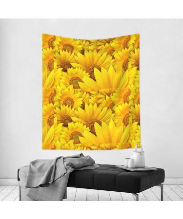 VANANI Sunflowers Wall Hanging. Easy Installation. Living Room And Bedroom Decorations. Wall Art Tapestry. (130x152cm) Black One Size - Buy Online on GoSupps.com